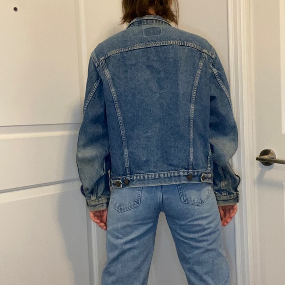 Vintage Levis Trucker Denim Jacket Mid Blue Size S - Picture 10 of 12